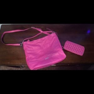 Pink Coach purse & wallet set